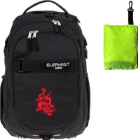 Schulrucksack Elephant Hero Signature Rucksack Schulmappe Schultasche Jungen 12645 Drache Red Dragon Schwarz + Regencover