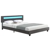 Juskys Polsterbett Nizza 120x200 Cm - Matratze, Stauraum & LEDs