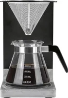 BEEM Kaffeebereiter Set Pour Over Beton 500ml schwarz/Edelstahl