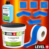 Dicht-Set für Dusche Bad Abdichtung Dichtfolie Dichtband Flüssigfolie 7kg SET342