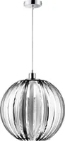 Hängelleuchte, Kugel Design, chrom, H 150 cm