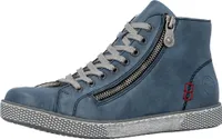 Rieker Damen Schnürboots Stiefeletten Schnürung Z1221, Größe:41 EU, Farbe:Blau