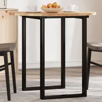 vidaXL Tischplatte Rund Ø80x2 cm Massivholz Akazie