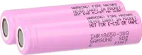 2x Samsung INR 18650-30Q Akkus 3,7V Li-Ion 3000 mAh 15A