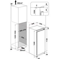 Bauknecht Einbaukühlschrank KRI 29512 (859991613230) - EU-Norm / E