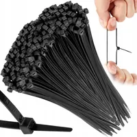 Vayox Plastikowe Opaski Zaciskowe 4,8x500mm | 100 Sztuk | Ziperki | Trytytki | Czarne