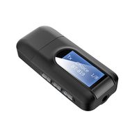 2 in 1 USB Bluetooth 5.0 Sender Empfänger mit LCD-Display 3,5 MM AUX Stereo für PC TV Car Headphones Wireless Adapter
