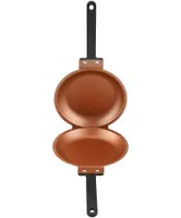 Doppelseitige Bratpfanne Antihaftbeschichtete, leicht zu reinigende doppelseitige Bratpfanne mit doppelseitigem Flip-Design