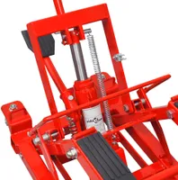 hydraulický motocyklový zdvihák vidaXL ATV 680 kg červený