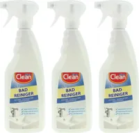 3 x Badreiniger Clean 750ml in Sprühflasche