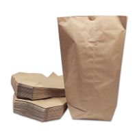Reißverschluss selbstversiegelnde Aufbewahrungsbeutel für Lebensmittel Nüsse Samen Bohnen Kaffee Süßigkeiten 2 Größen 100 Stück Kraftpapiertüten mit Sichtfenster braune Papiertüten