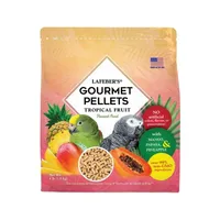 Lafeber Gourmet Pelety - Tropické ovocie - Papagáje - Vyvážené krmivo: Pelety s ovocím pre veľké papagáje 1,81 kg