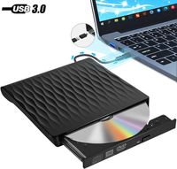 Externes CD DVD Laufwerk, USB 3.0 Schlanker Tragbarer Externer CD DVD Brenner, High-Speed-Datenübertragung Optisches Laufwerk für PC Desktop/Laptop/Linux/Mac OS/Windows 98/10/8/7/XP