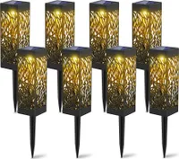 Speed  8er solarlampe set Solarleuchte Garten Außen Beleuchtung Outdoor Dekoration wasserdichte  warmweiß