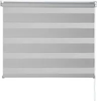 Doppelrollo - Grau - 80 x 210 cm