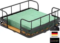 bremermann Serviettenhalter für 33x33 Servietten, aus Bambus mit Metallrand