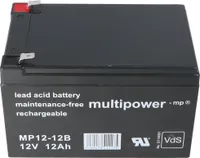 Multipower MP12-12B Blei Akku 12 Volt 12Ah