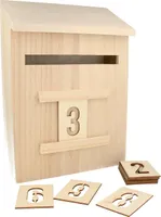 Adventskalender - Holzbriefkasten 28 cm