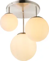 Globo Lighting Deckenleuchte Metall Nickel matt, 2x E27