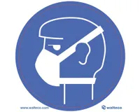 Symbol Zakrýtá ústa 92 x 92 mm, fólie