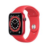 Apple Watch Series 6 (GPS), 44 mm Aluminium (PRODUCT) ROT und rotes Sportarmband
