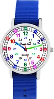 Kinder Armbanduhr Jungen Lernuhr Kinderuhr wasserdicht Einschulung Geschenk royal blau