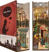 Buch-Ecke Miniaturhaus - Sherlock Holmes aus der Baker Street - Tonecheer