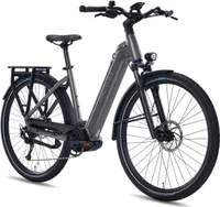 DERUIZ E-Bike MICA-G 28 Zoll, Trekking Ebike Pedelec mit Mittelmotor und 644Wh Batterie, Reichweite 160km (mit Akku-ladegerät, mit werkzeug), grau