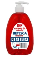 Betesca BHP Czerwony żel z gliceryną do mycia rąk, 500g