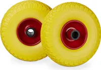 relaxdays Sackkarrenrad Vollgummi im 2er Set