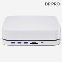 dokovací stanice iMounts Mac Mini Pro s HDMI, USB-C, USB3.0 a nabíjením - kompatibilní s M1 a M2 - stříbrná