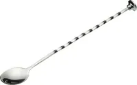 BarCraft - Cocktail-Mixlöffel mit Muddler, Edelstahl, 28 cm