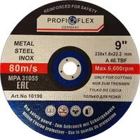 Tarcza do cięcia metalu 230 x 1,8 x 22,2mm profi