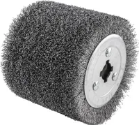 Drahtbürste Satinierwalze 120 x 100 x 19 mm Schleifwalze Walzenbürste