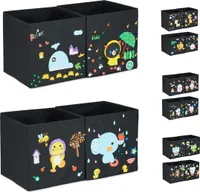relaxdays DIY Aufbewahrungsboxen für Kinder