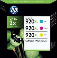 3x HP 920XL 920 XL C/M/Y Set Satz CD972AE CD973AE CD974AE Inks OfficeJet 6500 6000 7000 Combopack Multipack - MHD End of Life