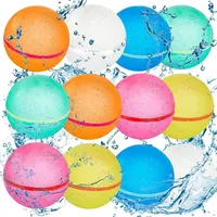 12 Stück Wasserbomben Wiederverwendbar, Wasserbombe, Selbstdichtende Silikon Wasserballons, Kinder Wasserspielzeug