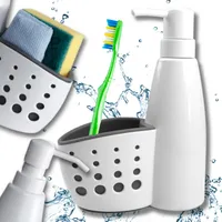 EDIBAZZAR | Spenderflasche für Spülmittel und Schwamm 2 in 1