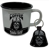 Star Wars - Becher-Set "I Like My Coffee On The Dark Side" PM3921 (Einheitsgröße) (Schwarz/Grau)
