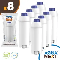 8 x náhradní vodní filtr AguaNext CaffeeMax vhodný pro Delonghi DLS C002 ECAM ESAM