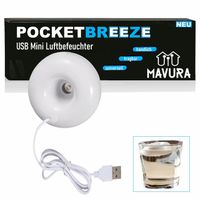 POCKETBREEZE USB Mini Luftbefeuchter Diffuser Ultraschall-Vernebler Humidifier
