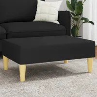 vidaXL Podnožka čierna 77x55x31 cm látka