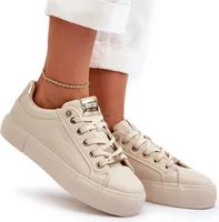 Damskie Sneakersy Big Star NN274210 Beżowe 36