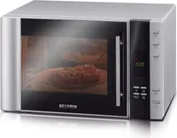 SEVERIN MW 7775 - Blat roboczy - Grill mikrofalowy - 30 l - 900 W - Przyciski - Czarny - Srebrny