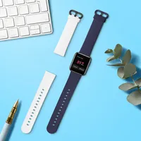 kwmobile 2x Sportarmband kompatibel mit Xiaomi Mi Watch Lite / Redmi Watch Armband - Fitnesstracker Band Set aus TPU Silikon