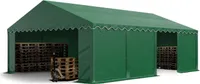 TOOLPORT Lagerzelt 5x8 m Zelthalle Unterstand Weidezelt PVC Plane 700 N wasserdicht in dunkelgrün