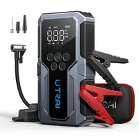 4-w-1 Rozruch samochodowy 1500A z Powerbankiem, kompresorem 150 PSI i latarką LED – Jump Starter, kompresor i światło awaryjne