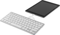 DELTACO Blitz-Tastatur für iOS, MFi, 1 m, Nordic, Weiß / Silber