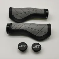 JET Fahrradgriffe ergonomisch für Lenker Ø 22,2mm Schwarz-Grau Citybike Trekking