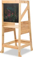 TolleTour Lernturm für Kinder Learning Tower Lernstuhl Hochstuhl Tritthocker 90x49x50 cm 100 kg